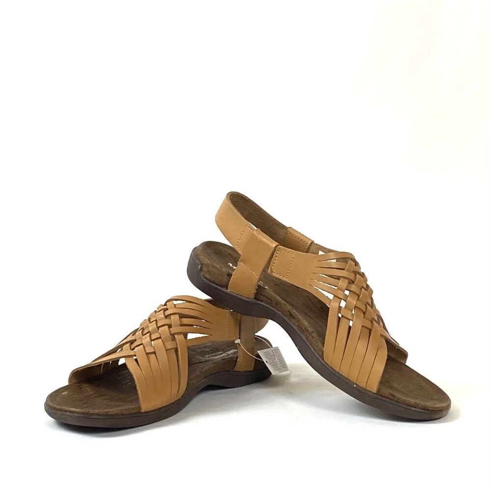 New Merrell District Mahana Leather Backstrap Sandal, Natural Tan, 9